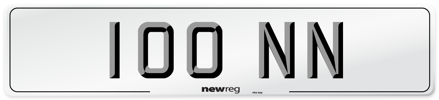 100 NN Number Plate from New Reg